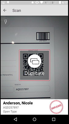 Duplicate Scanning